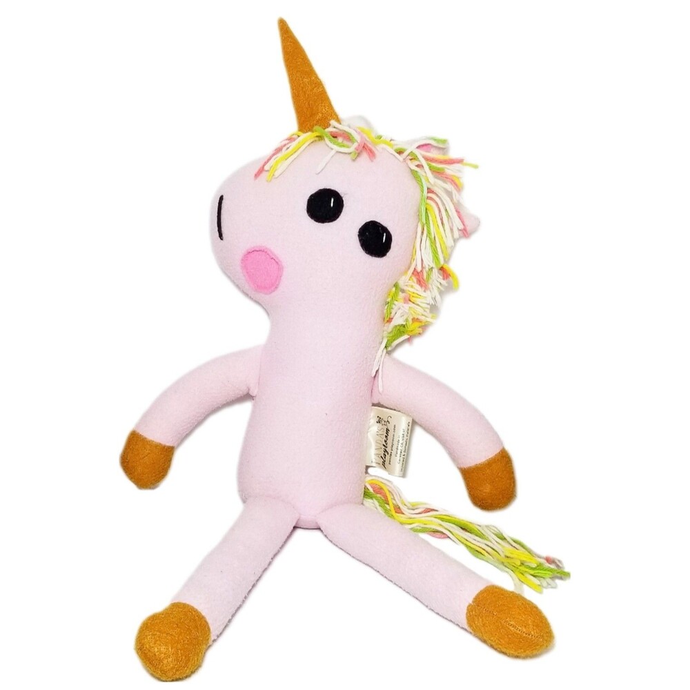 Unicorn Plush Pink Handmade Panda's Playroom Cuddle Nursery Stuffed Animal